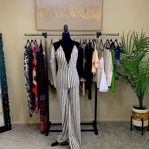 Fashion Nova Claire Stripe Jumpsuit